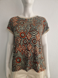 Geisha top Sarah. Maat 38, Print.