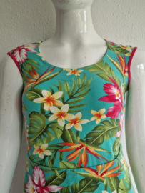 Lien & Giel set (rok en top). Maat L. Mint/print.