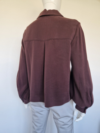 Riani luxe blouse/jasje. Maat 38. Bruin/lyocell