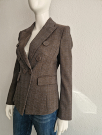 Luisa Cerano blazer. Maat 38. Grijs/blauw