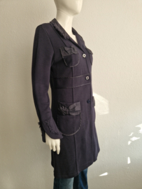 Shirt Passion vest. Mt. 38, Donkerblauw.