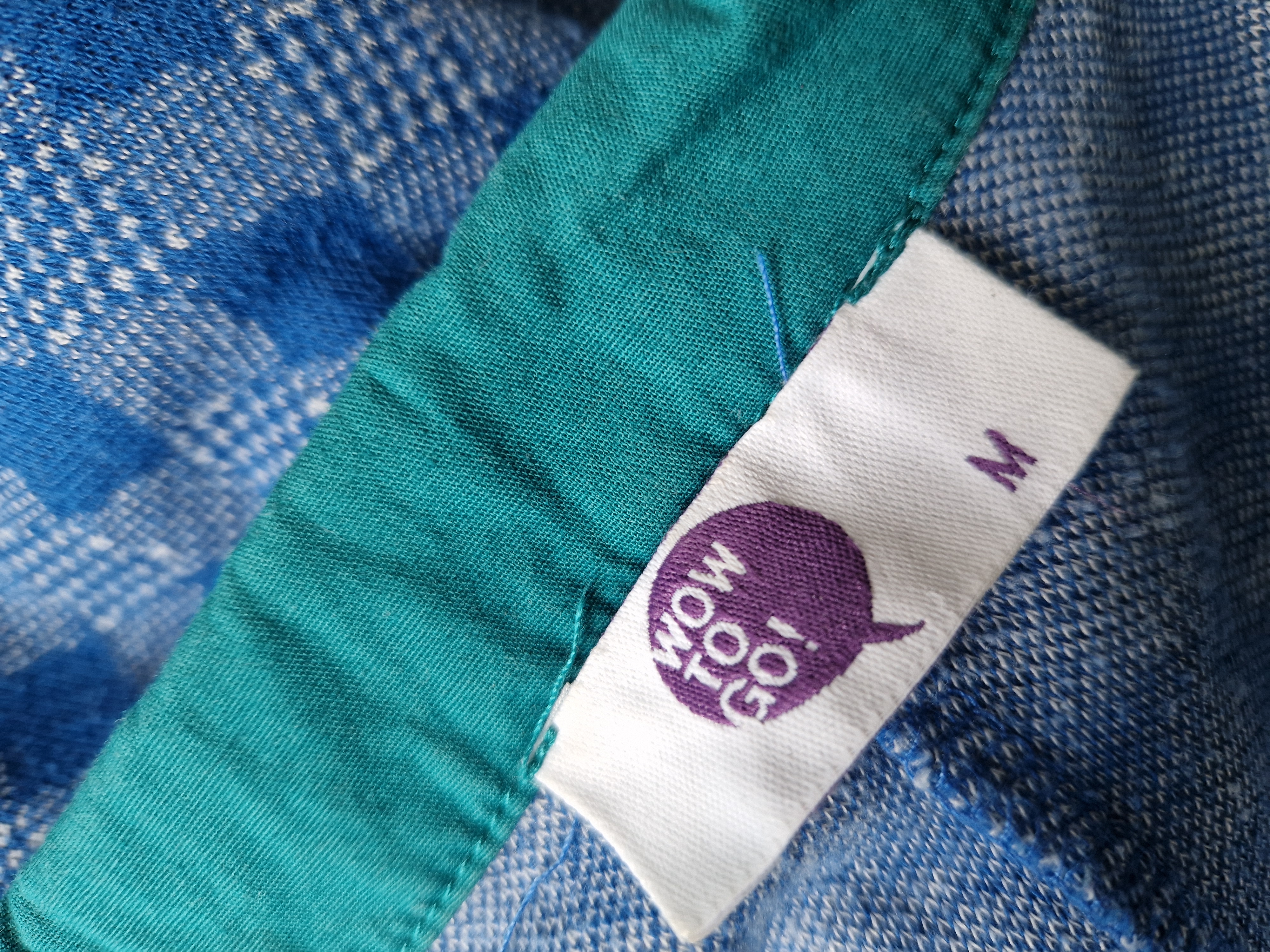 Wow To Go jurk. Maat 36/38. Blauw/groen.