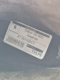 Gabor laarsjes met sleehak. Maat 6, Bruin/suède.