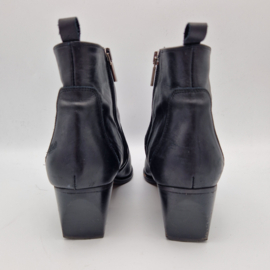 CTWLK leren western enkellaarsjes. Maat 41. Zwart