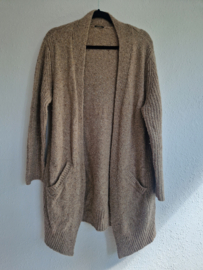 Denham vest. Maat XS. Bruin/merino wol.