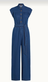 King Louie Amy Chambray jumpsuit. Maat 40. Blauw