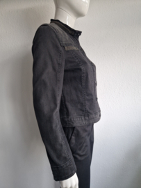 Luisa Cerano denim jasje. Maat 40, Zwart