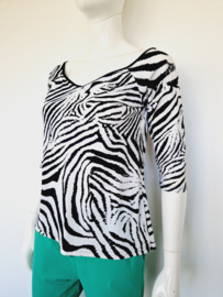 Studio Anneloes travelstof top. Zebraprint.