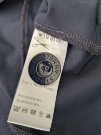 Studio Anneloes hybride blazer met denim inzet. Maat M. Blauw.
