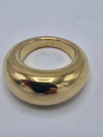 Calvin Klein ring. Stainless steel/56 mm. Goudkleurig