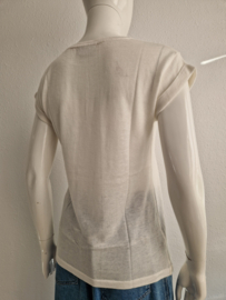 Penn & Ink N.Y. shirt. Maat L. Crème/merinoblend.