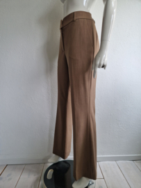 Five Units krijtstreep pantalon Clara. Maat 30,Lichtbruin.