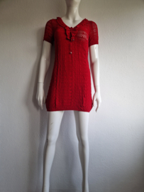 Twin Set jurk (2 piece). Maat 34. Rood.