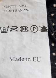 Studio Anneloes pantalon. Maat M. Zwart/stippenprint.