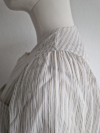 Humanoid blouse. Maat S. Wit/crème/streep.