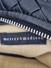 Mercer & Madison leren handtas | Zwart |