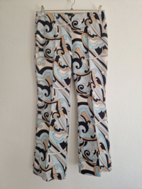 Cambio pantalon. Maat 40, Lichtblauw/print.