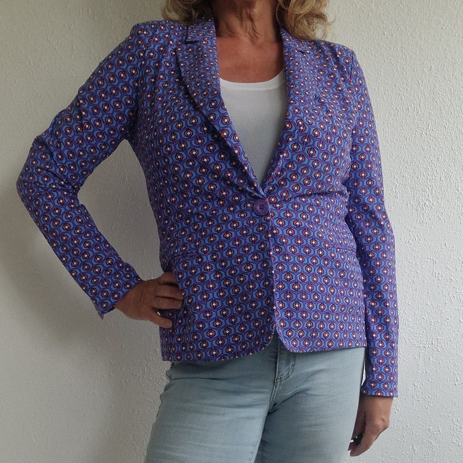 Studio Anneloes blazer. Maat M. Blauw/travelstof.