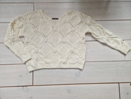 SET kabeltrui. Maat 38, Crème.