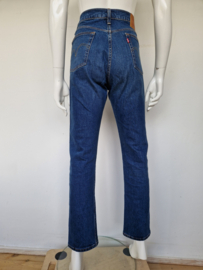 Levi's 501 cropped straight jeans.Mt. 28/30, Blauw.