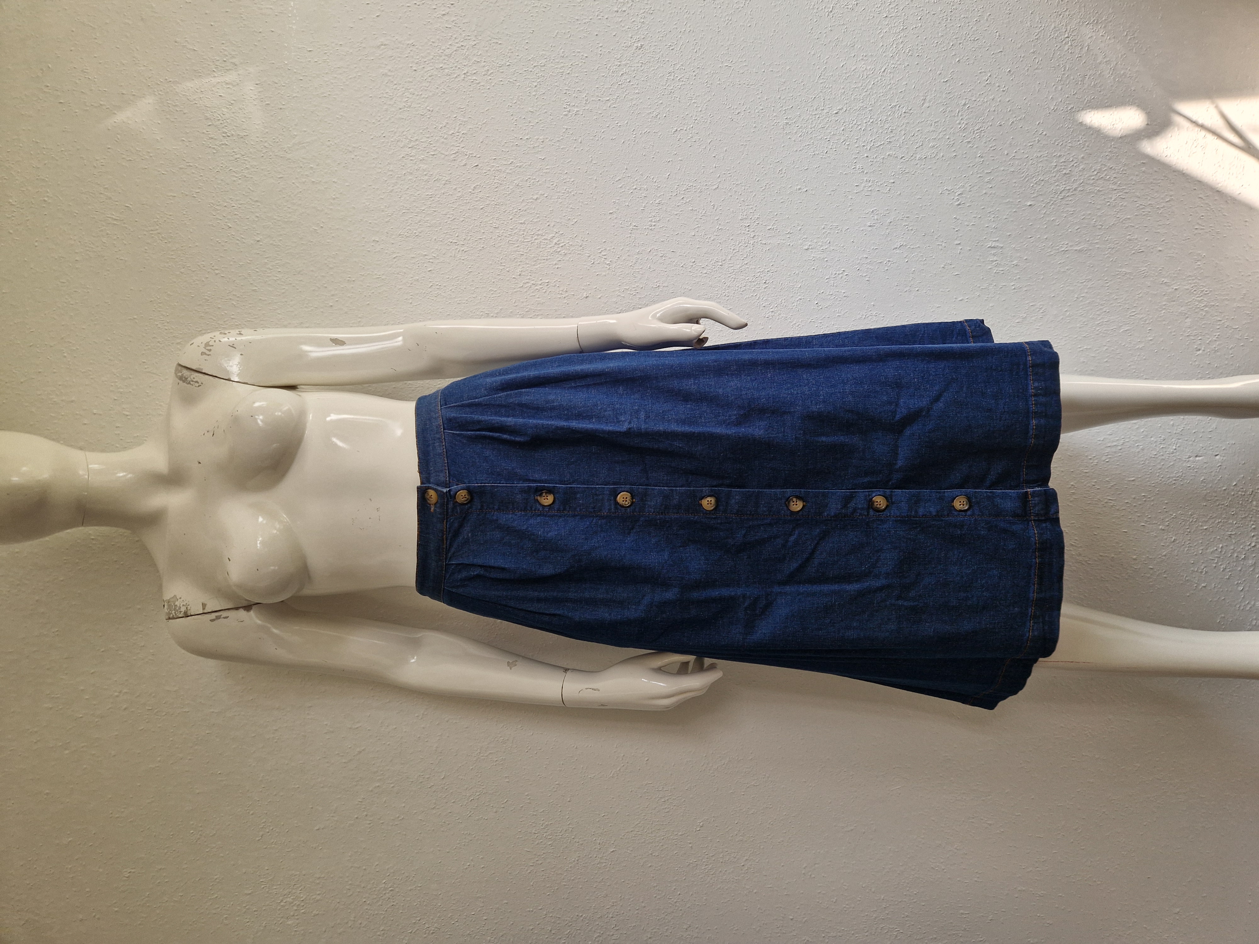 King Louie denim rok. Maat 38, Blauw