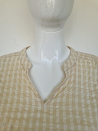 MSCH blouse top. Mt. S/M. Crème/beige.