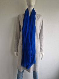 Claudia Sträter shawl. Kobaltblauw.