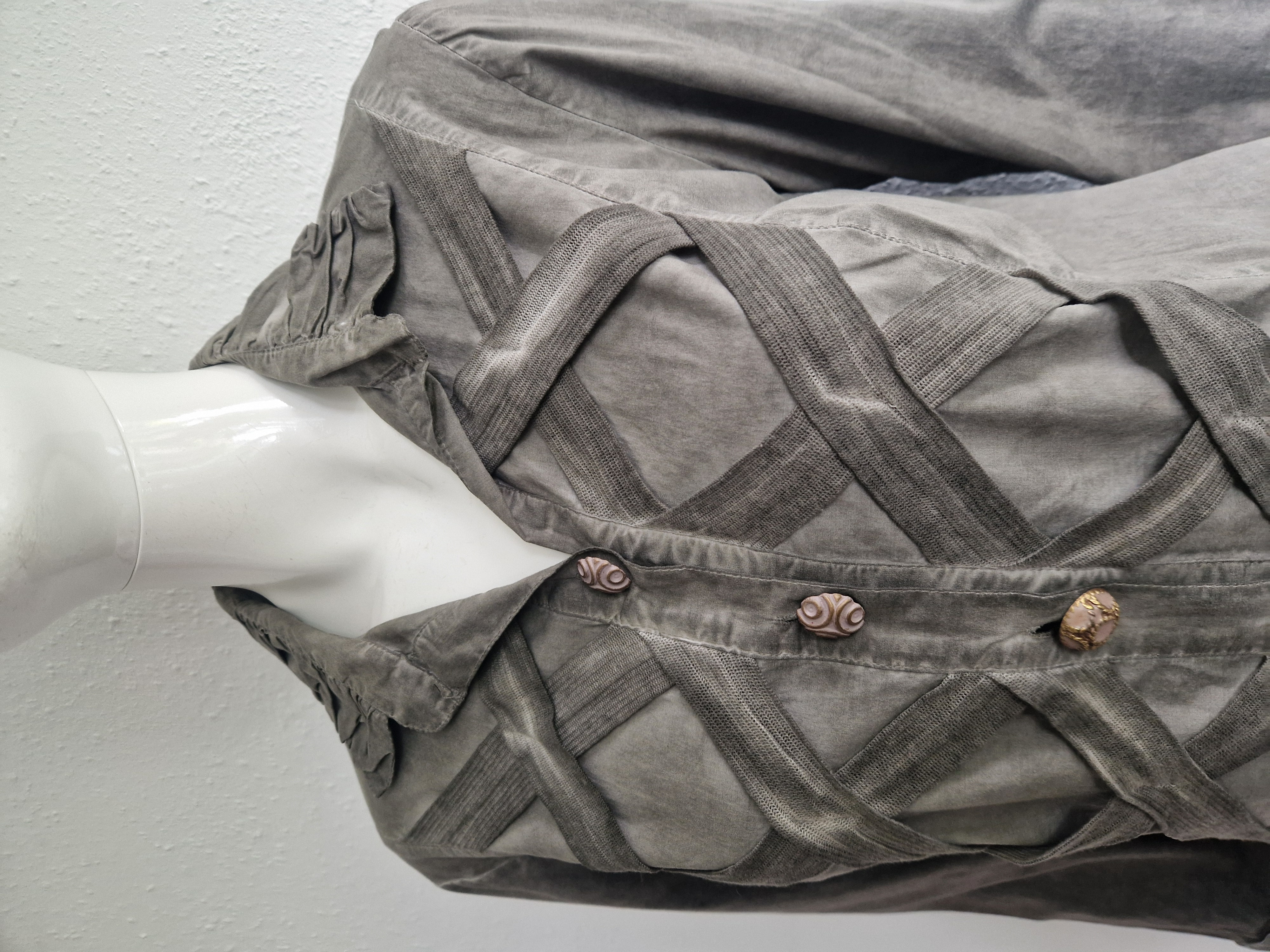 Elisa Cavaletti blouse. Maat XL. Olijfgroen.