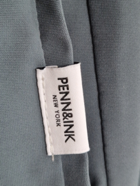 Penn&Ink pantalon. Maat 40. Blauw/grijs/travelstof.