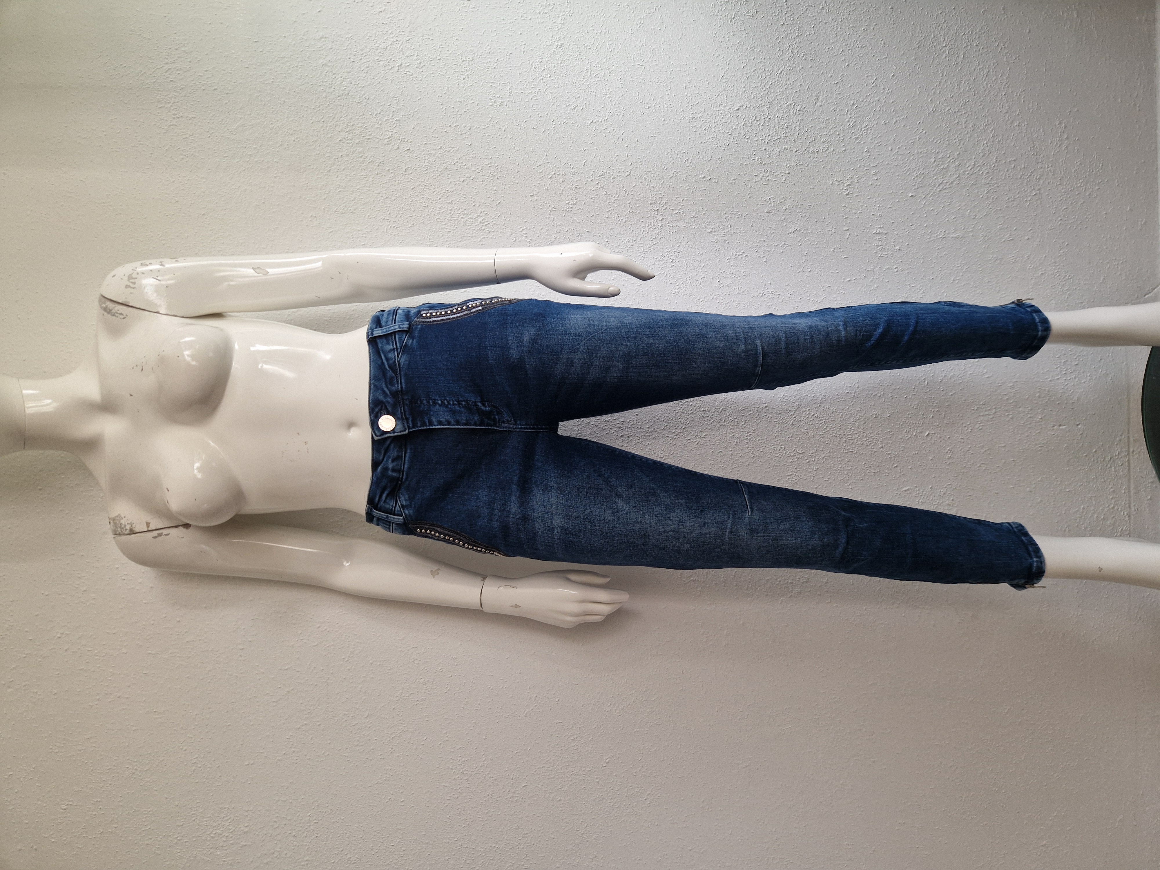 Mos Mosh cropped jeans. Maat 28, Blauw.