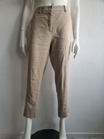 Cambio cropped pantalon. Maat 40, Beige/linnen.