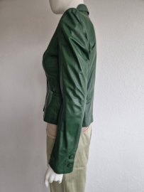 Insolita blazer. Maat 36, Donkergroen/leer.
