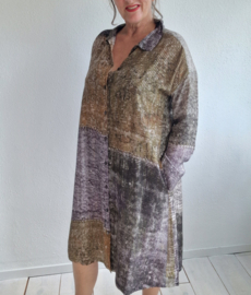 OSKA jurk met patchworkdessin | Maat 1 |