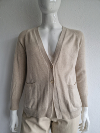 Portofinopiazzetta vest. Maat L. Beige/ kasjmier