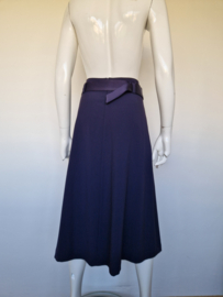 Riani midi rok met overslag. Maat 38/40. Donkerblauw