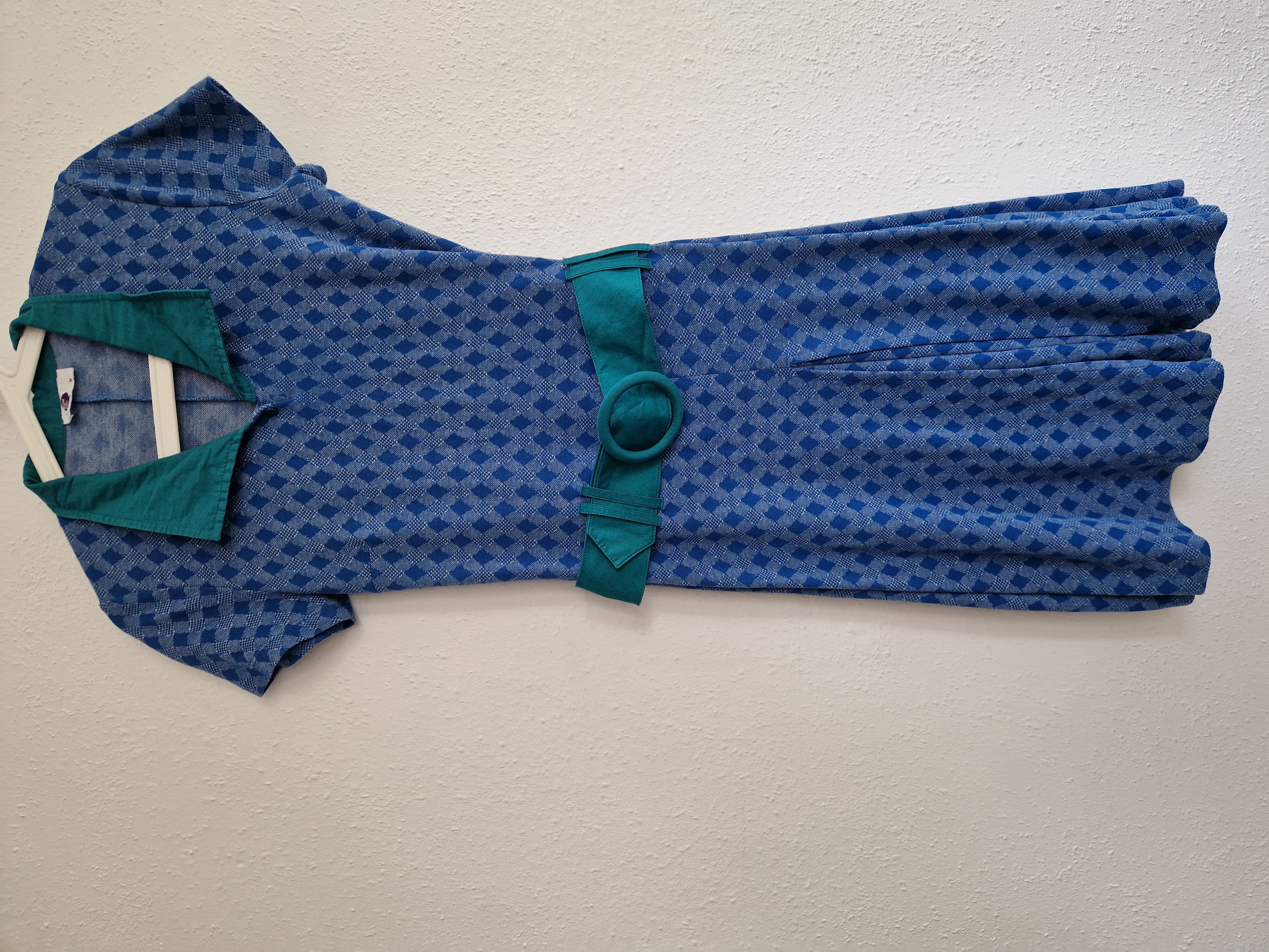Wow To Go jurk. Maat 36/38. Blauw/groen.