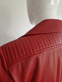 Studio AR bikerjack Kendall. Maat 38, Rood/leer.