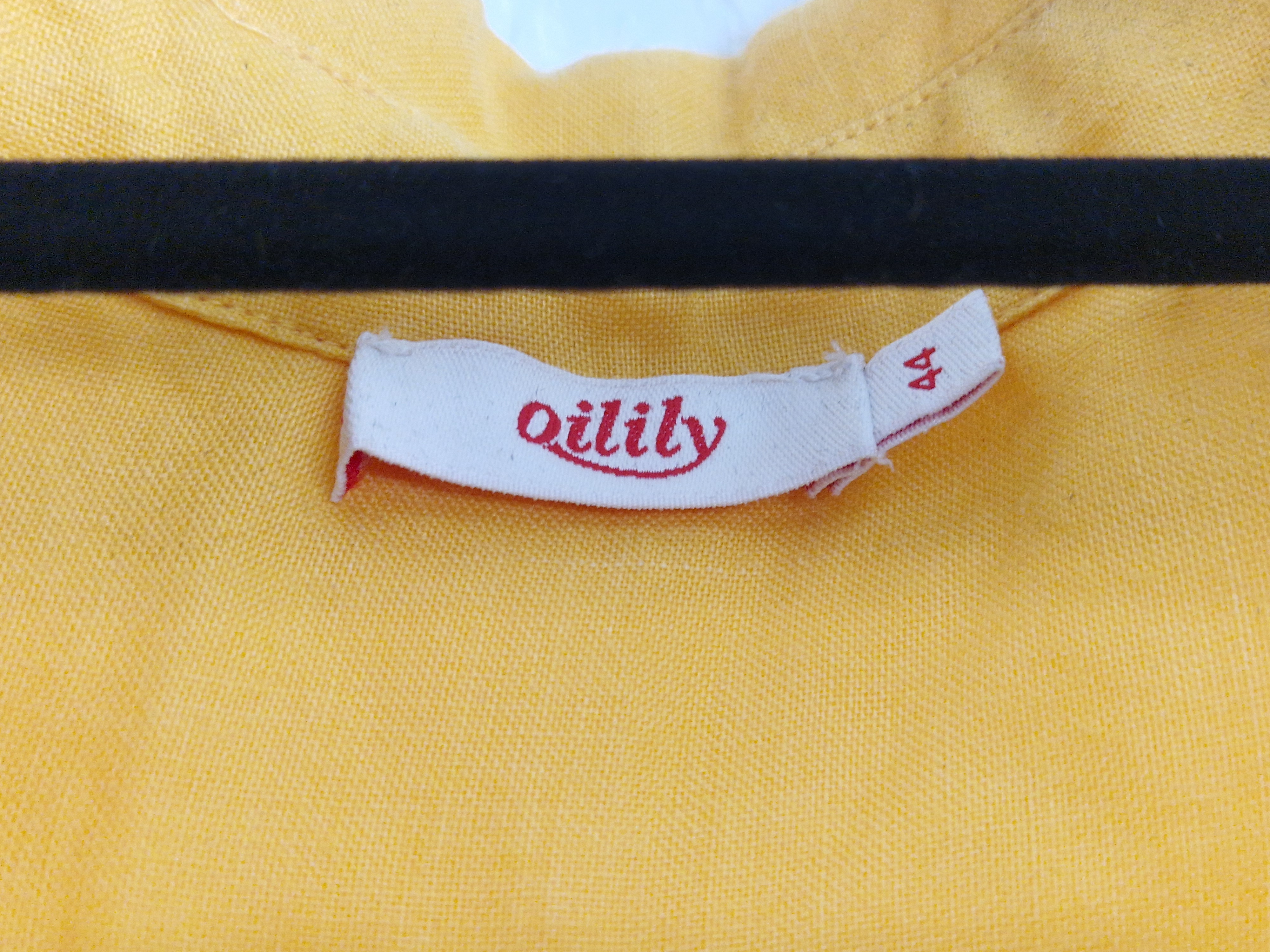 Oilily blouse Balla. Maat 44, Geel/borduursels.