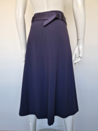 Riani midi rok met overslag. Maat 38/40. Donkerblauw