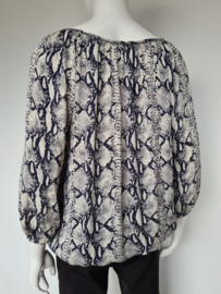 Repeat blouse top. Mt. 40. Dierenprint/ zijde.