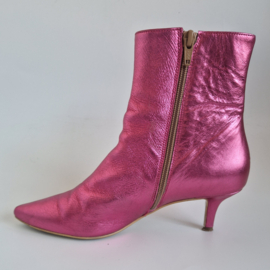 DWRS enkellaarsjes | Maat 38 | Fuchsia/ metallic |