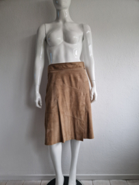 Claudia Sträter rok. Maat 42, Camel/ suède.