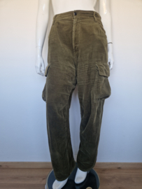 G-Star RAW Cargo Cord 3D Boyfriend broek | Maat 33 | Olijfgroen |