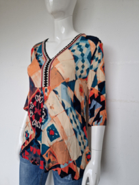 Aldomartins blouse top. Mt. 40, Multicolor.