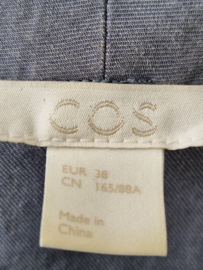 COS top lichtblauw-grijs. Maat 38