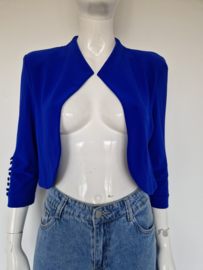 Joseph Ribkoff bolero jasje. Maat 38, Kobaltblauw.