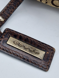 Guess crossbody tas. Bruin/textiel
