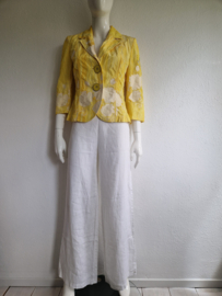 Airfield blazer Calanta. Maat 38,Geel/wit.