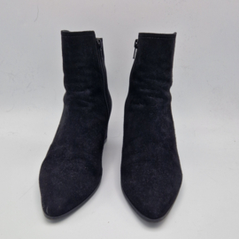 Marcos Nalini enkellaarsjes. Maat 41, Zwart/suède.