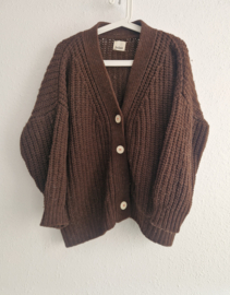 Babaa vest. Maat M. Bruin/wol.